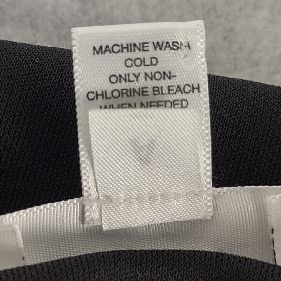 Ann Taylor Loft Women's Black Faux Wrap Surplice Neckline Midi Dress Size 0P - Picture 13 of 13